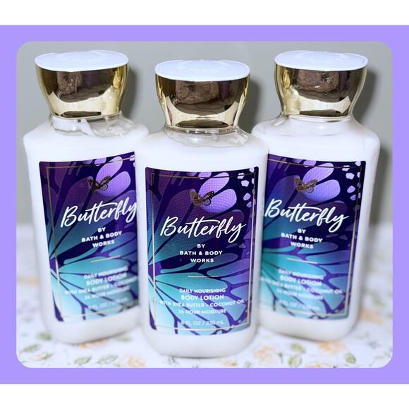 Bath & Body Works Butterfly 8 fl oz Daily Nourishing Body Lotion x3 - Picture 1 of 5